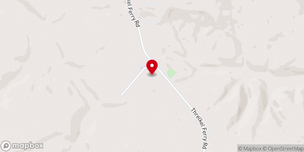 Map showing location of Cherrys Chapel UMC