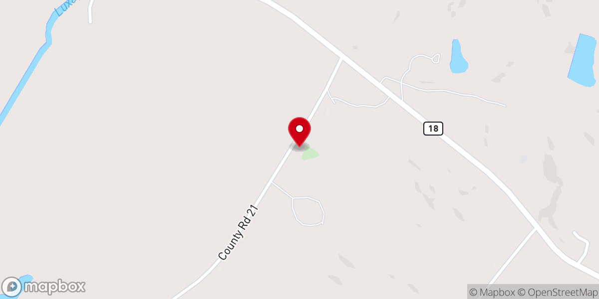Map showing location of Pisgah Baptist Church