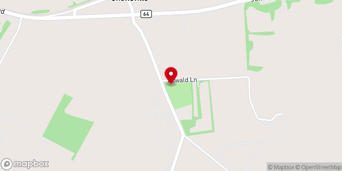 Map showing location of H A Lewis Community Hall