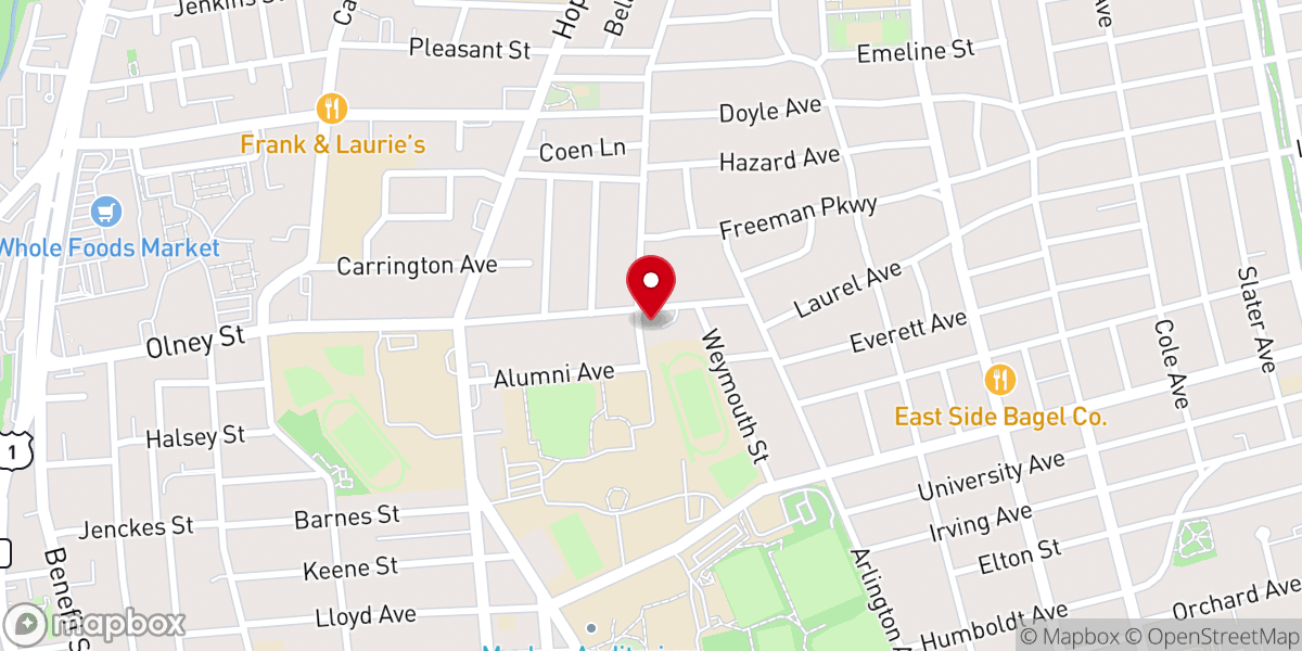 Map showing location of Providence Friends Meeting