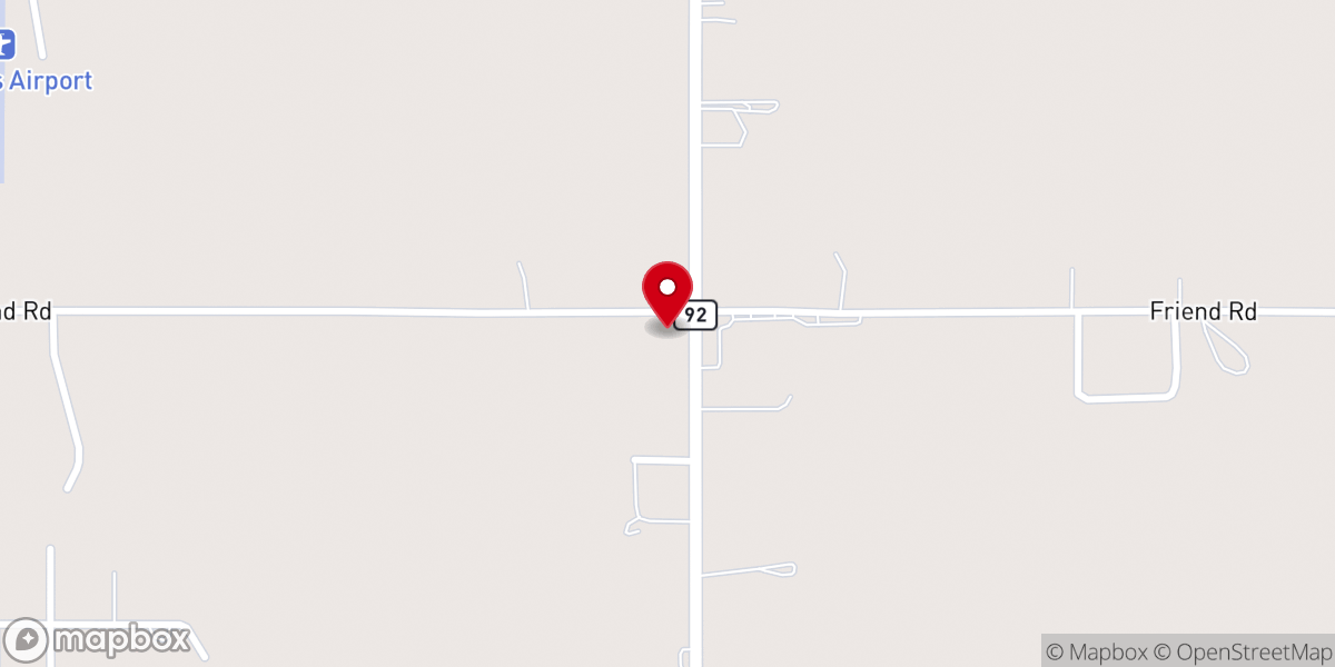Map showing location of Sharon Church
