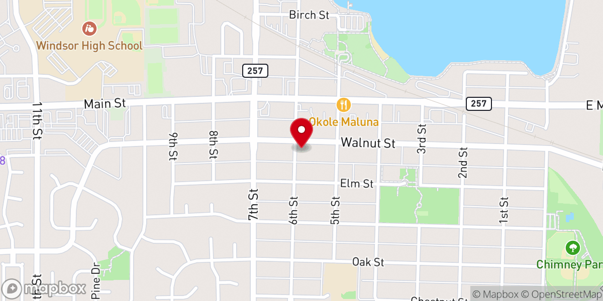 Map showing location of St Alban's Episcopal Church