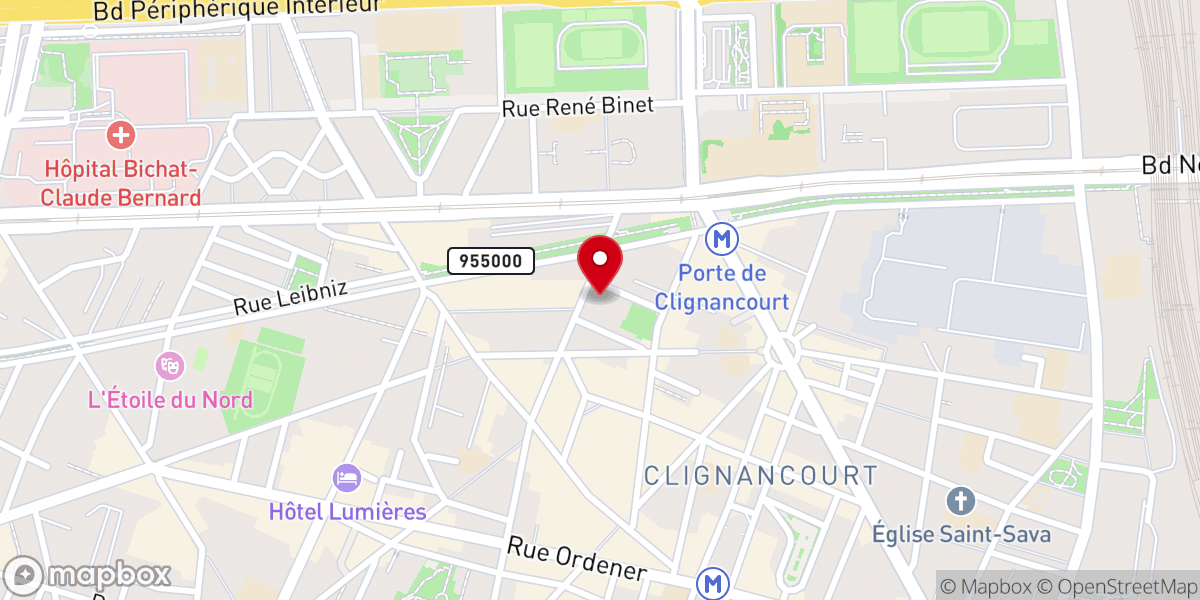 Map showing location of Église Sainte-Hélène