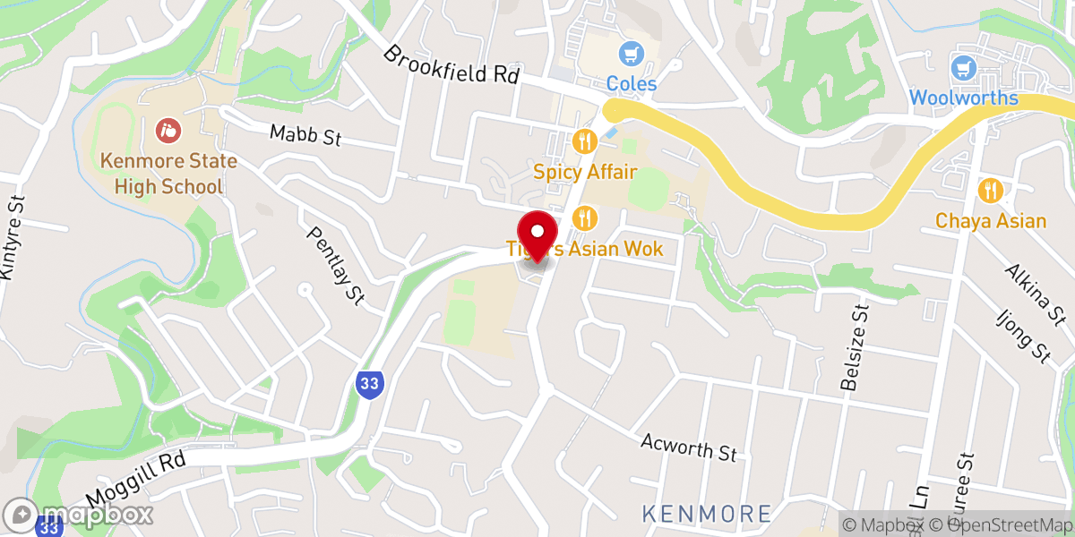 Map showing location of Our Lady of the Rosary Catholic Church Kenmore