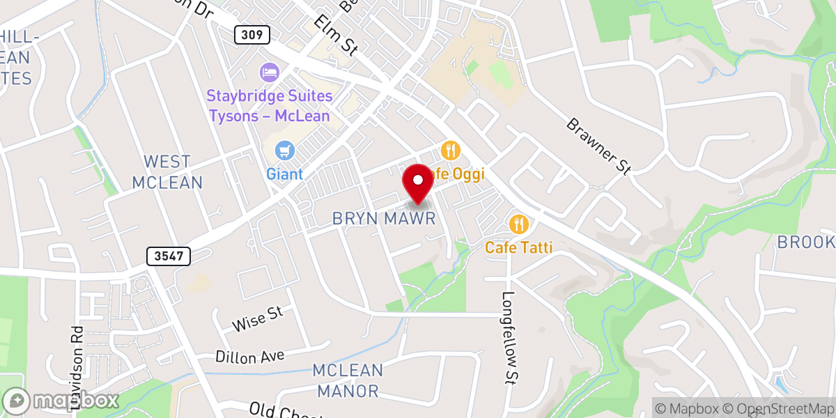 Map showing location of Dance Academy of Virginia