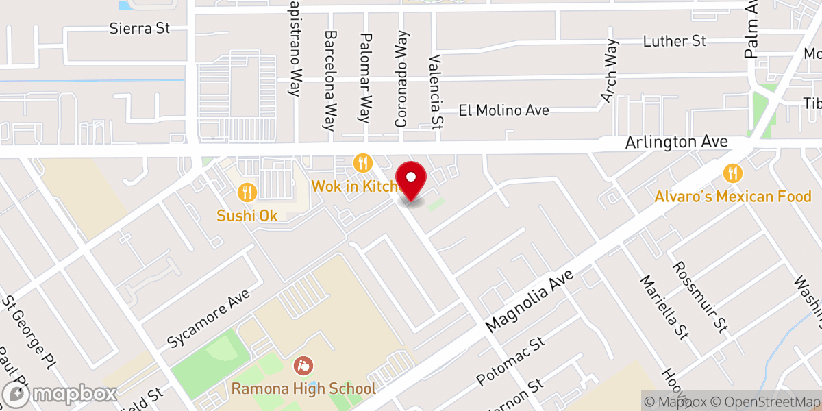 Map showing location of Madison Street Church