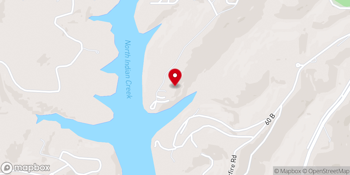Map showing location of Dooley's Chapel on the Lake