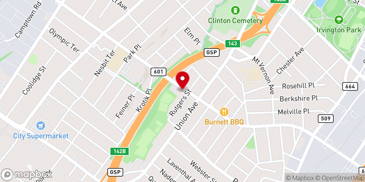 Map showing location of God's Life Christian Church