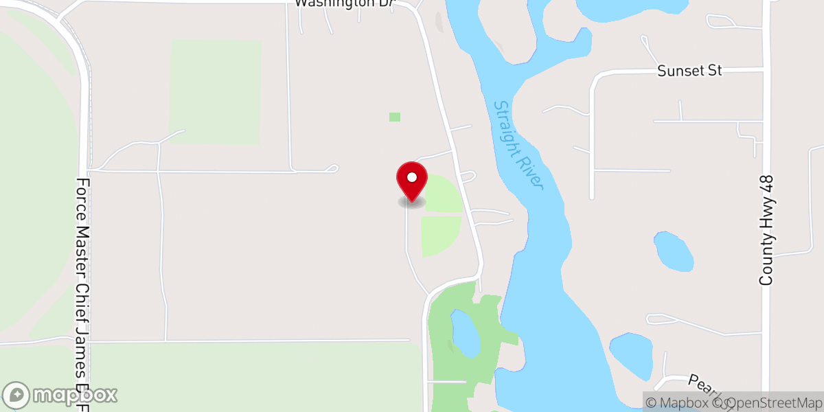 Map showing location of Osage Lion's Park