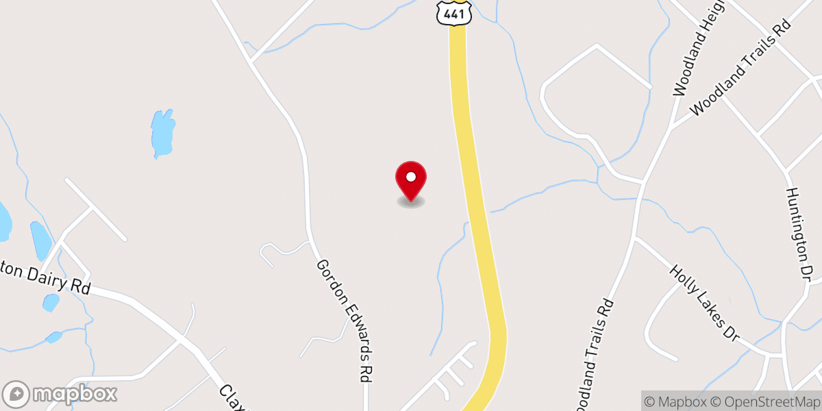 Map showing location of Grace Baptist Church