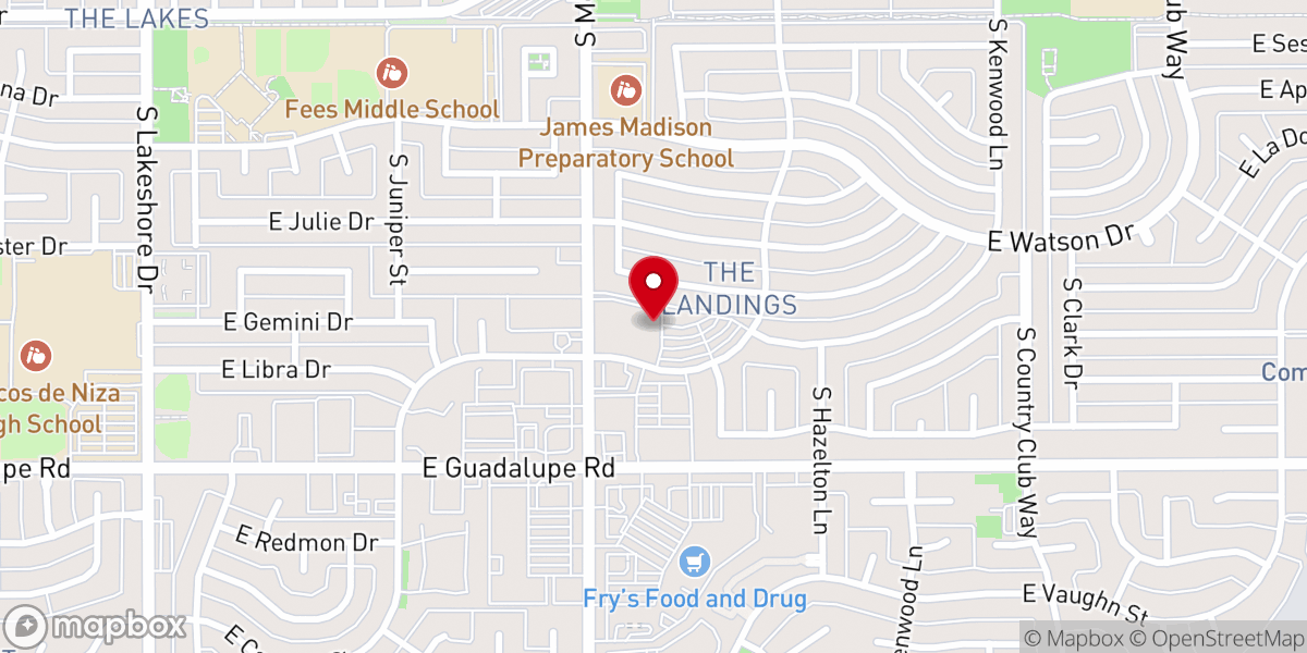 Map showing location of Holy Spirit Catholic Church
