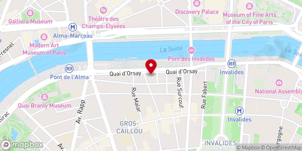 Map showing location of Église américaine de Paris