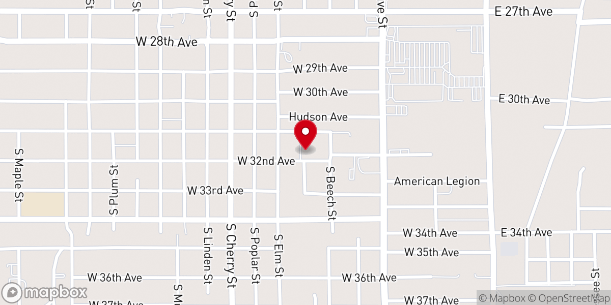 Map showing location of First Presbyterian Church