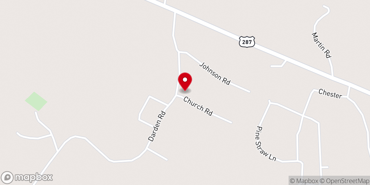 Map showing location of Jack Darden Community Center