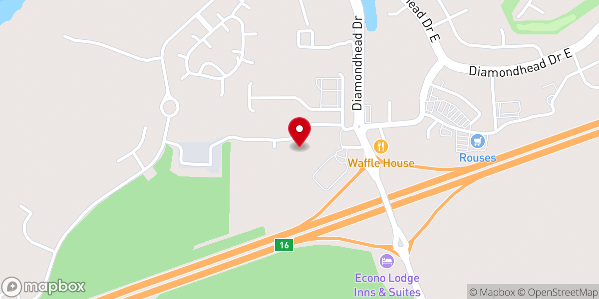 Map showing location of Park Ten Lanes
