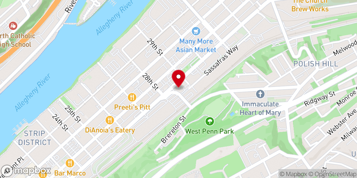 Map showing location of The Sanctuary