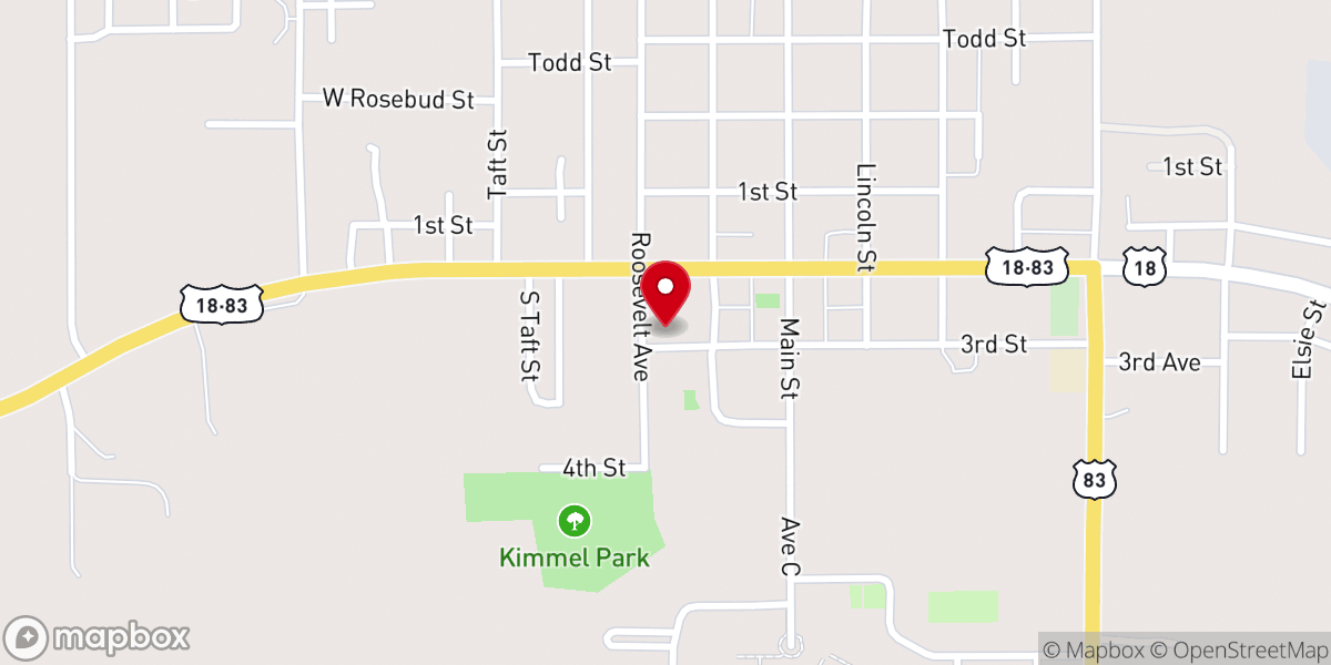 Map showing location of Mission Wesleyan Church