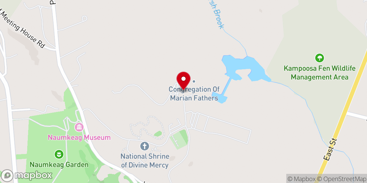 Map showing location of Marian Helpers Center