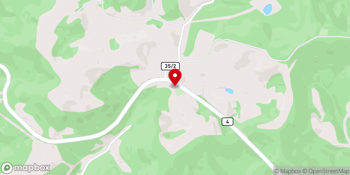 Map showing location of Straight Fork M E Church
