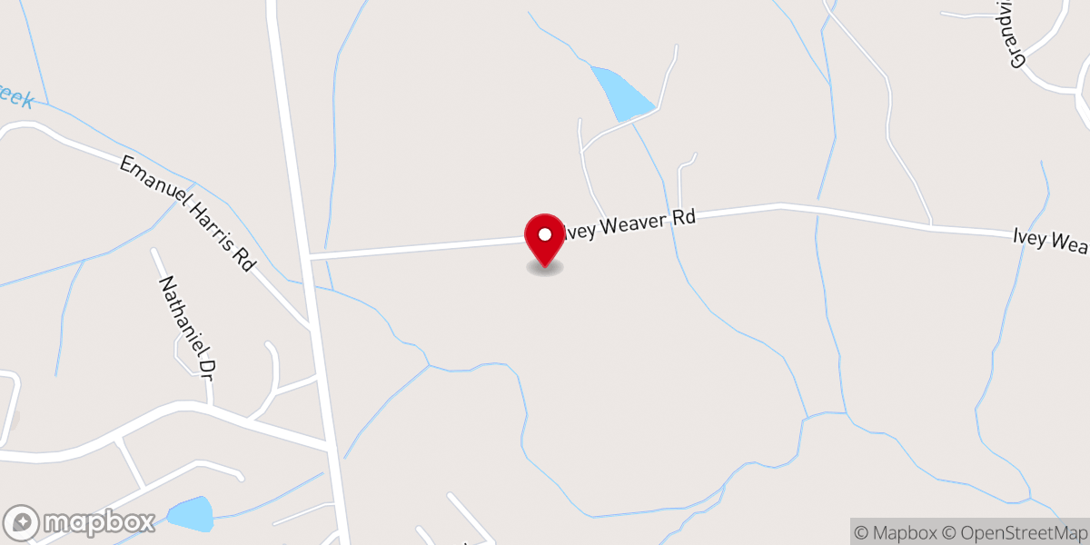 Map showing location of New Hope Worship Center