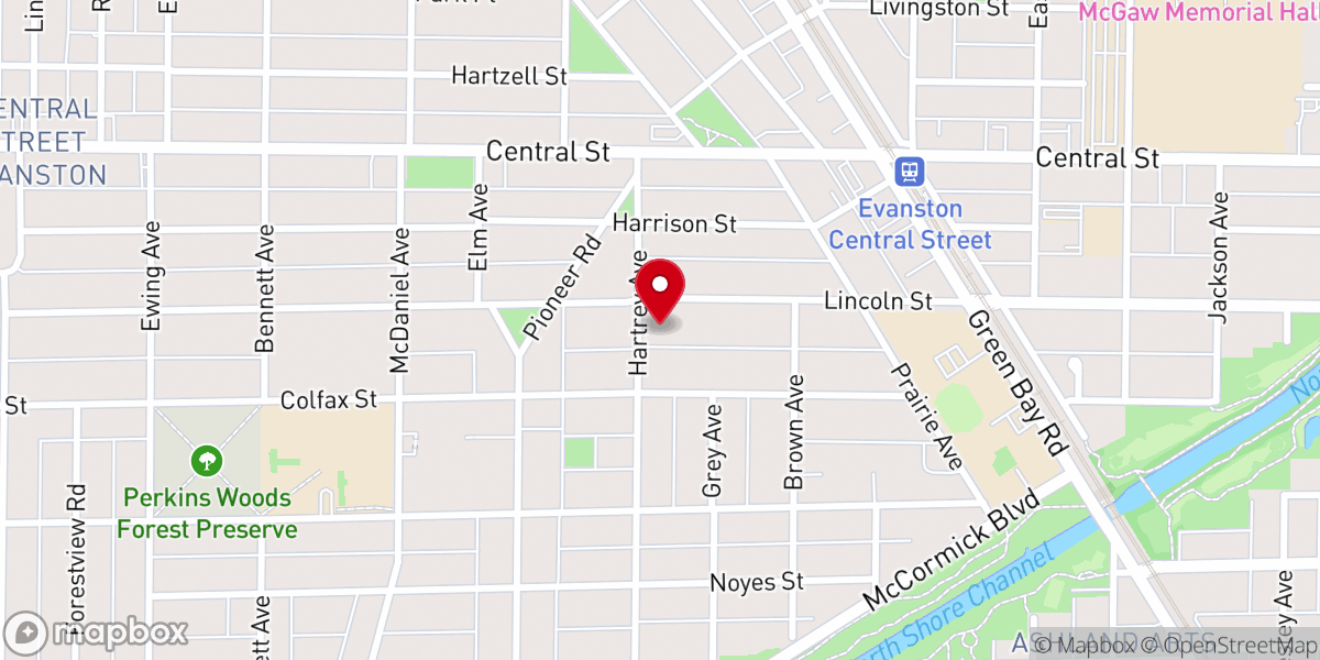 Map showing location of Saint Matthews Episcopal Church
