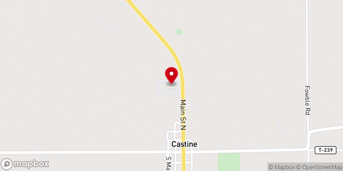 Map showing location of Castine United Methodist Church