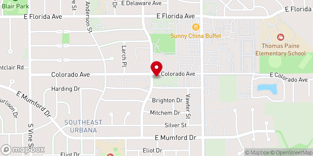 Map showing location of Cornerstone Fellowship