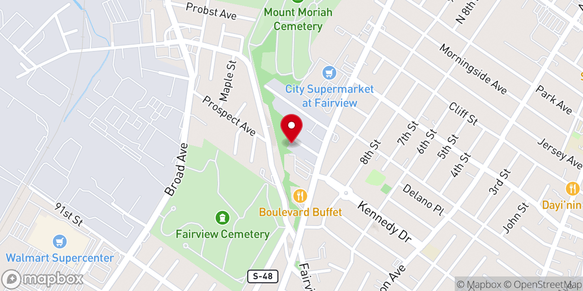 Map showing location of Iglesia Manantial de Adoración