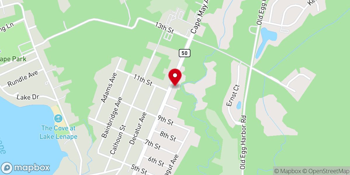 Map showing location of Impact Church Mays Landing