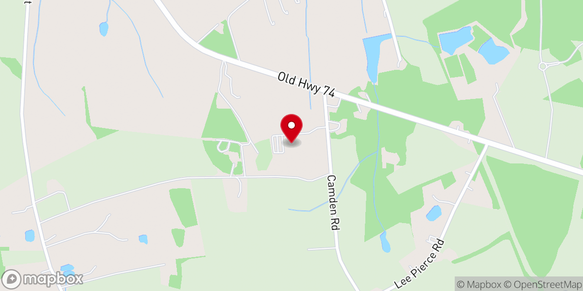 Map showing location of Nicey Grove Church