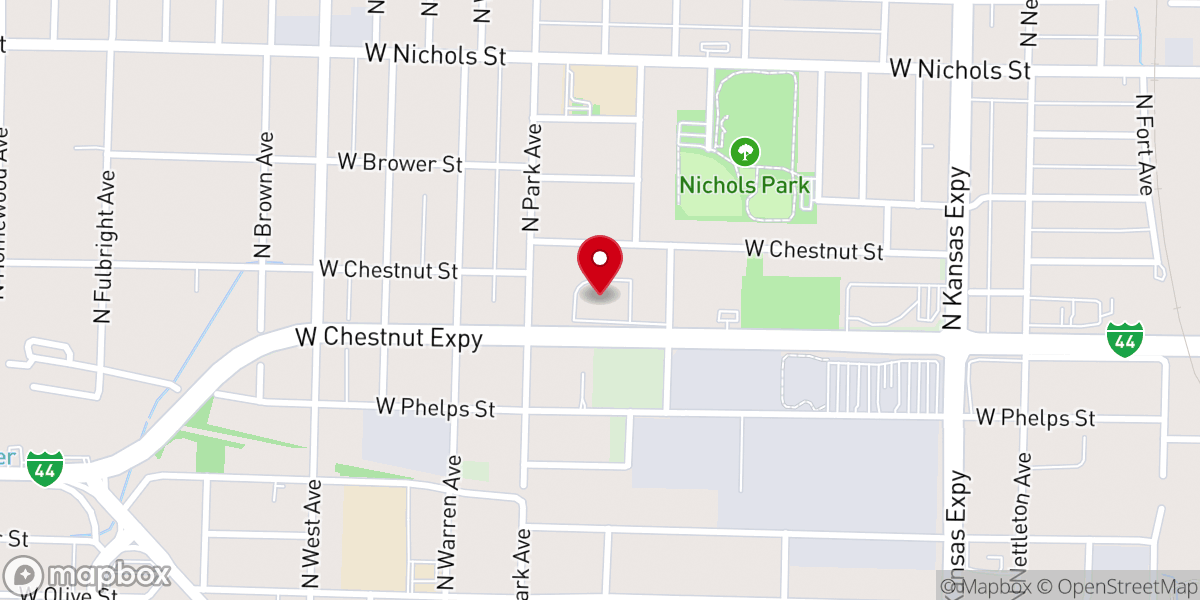 Map showing location of Deliverance Temple Church