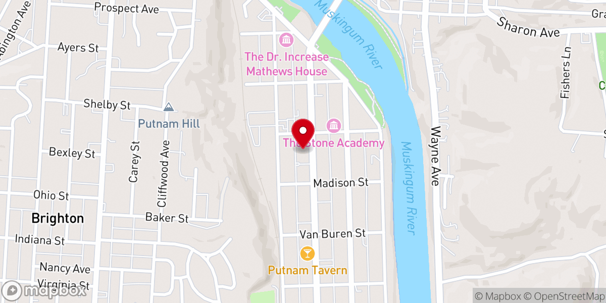 Map showing location of Salvation Army