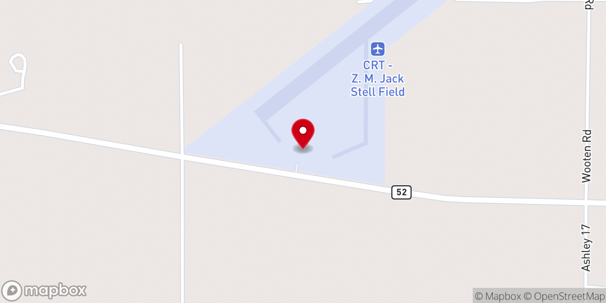 Map showing location of Crossett Municipal Airport