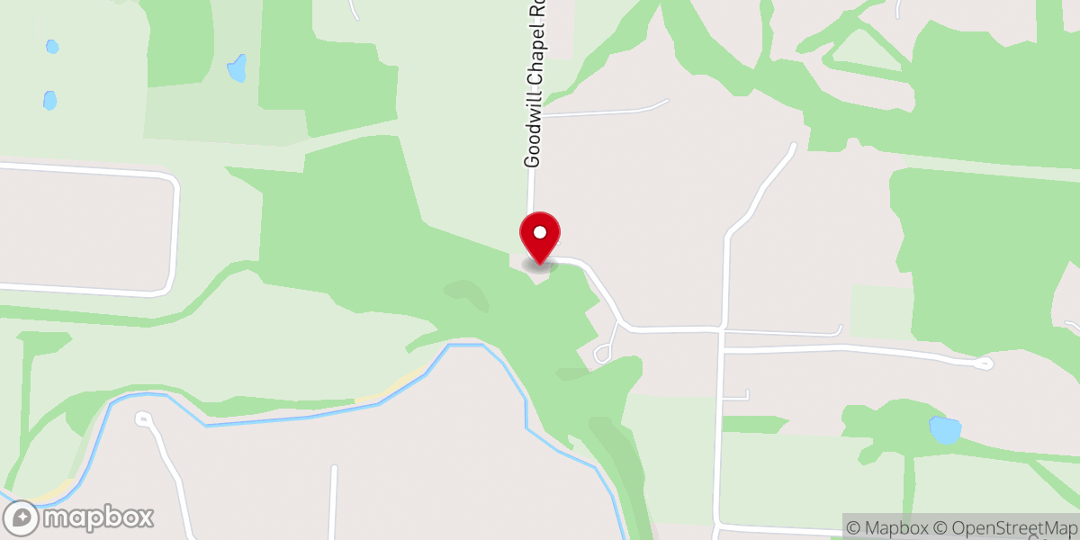 Map showing location of Goodwill Chapel Church