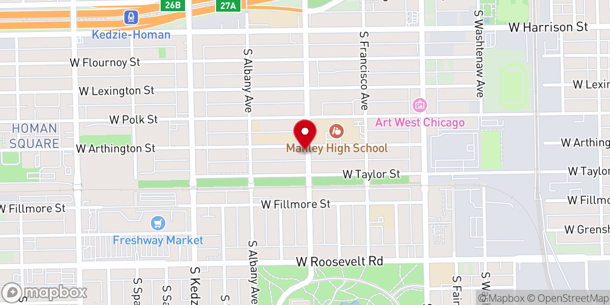 Map showing location of St James Unity Baptist Church