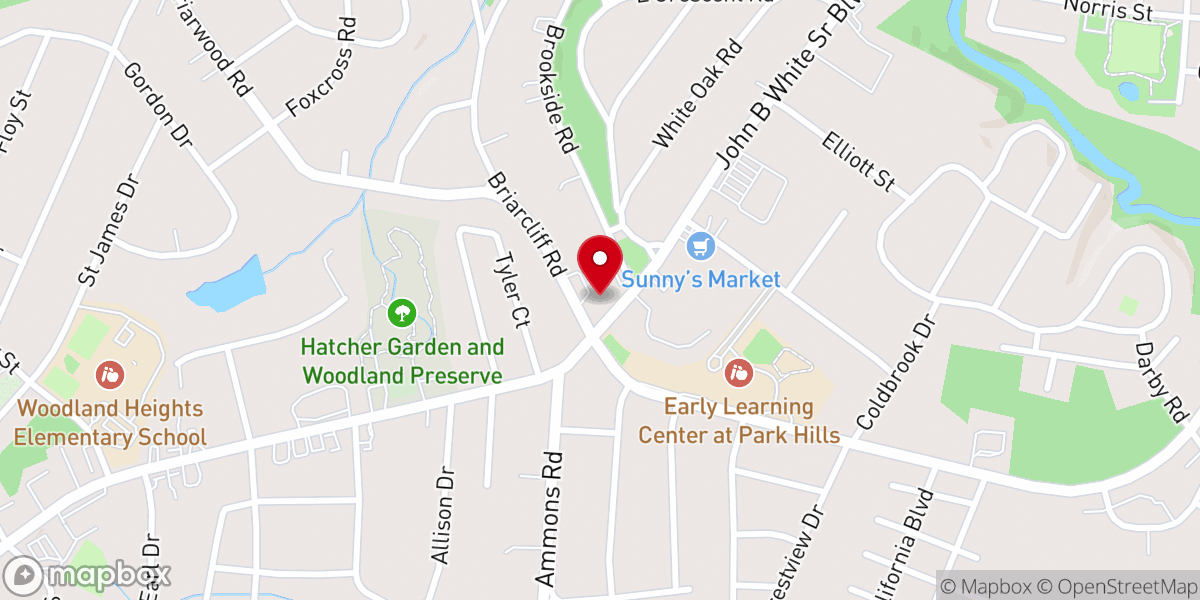 Map showing location of Silver Hill Memorial United Methodist Church