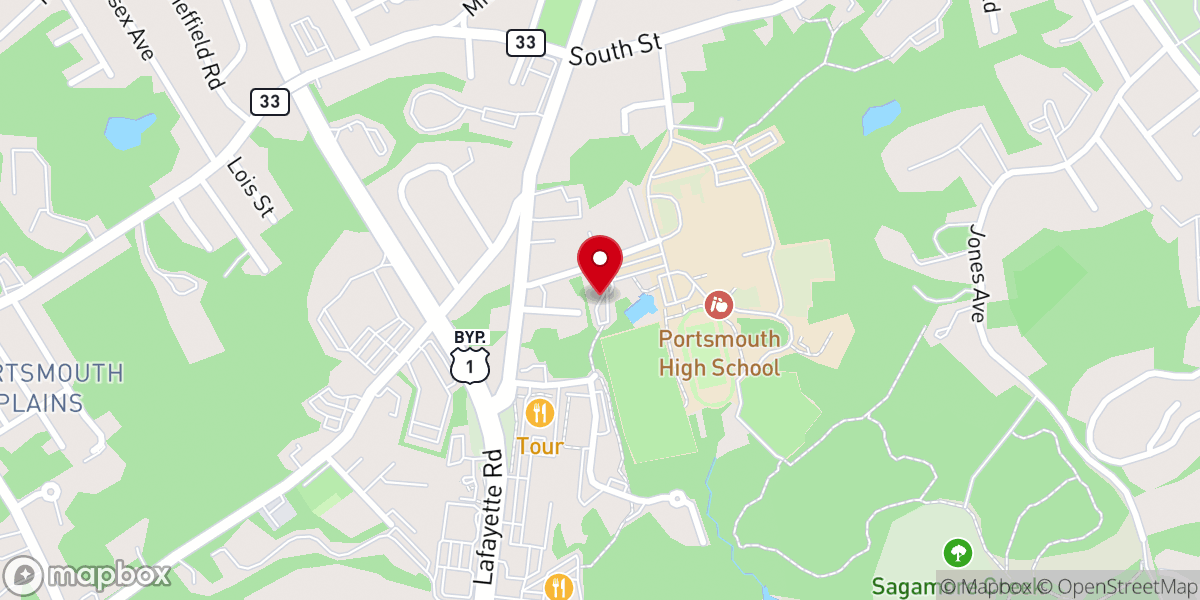 Map showing location of greek festival portsmouth