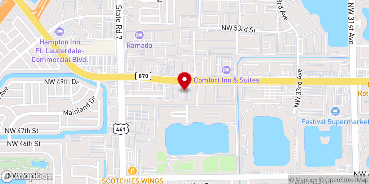 Map showing location of The Family Of God Church