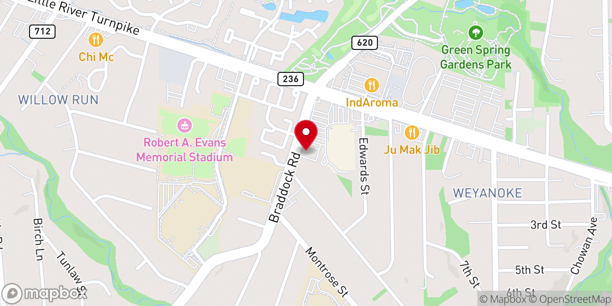 Map showing location of Iglesia Universal