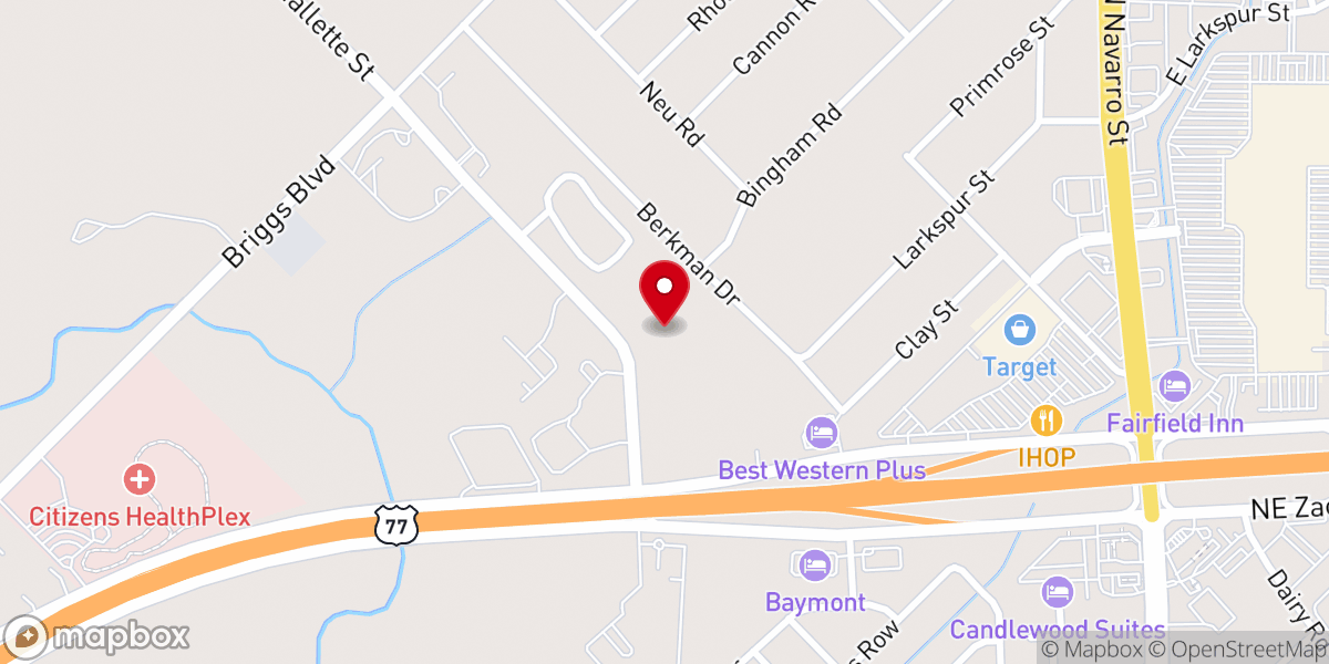 Map showing location of Holy Family Catholic Church