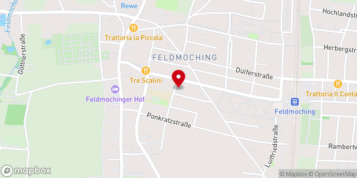 Map showing location of Bethanienkirche - Evangelisch-Lutherische Kirchengemeinde München
