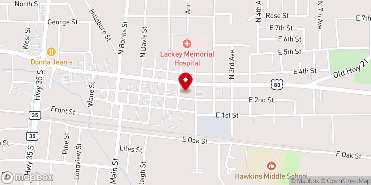 Map showing location of Forest Global Methodist Church
