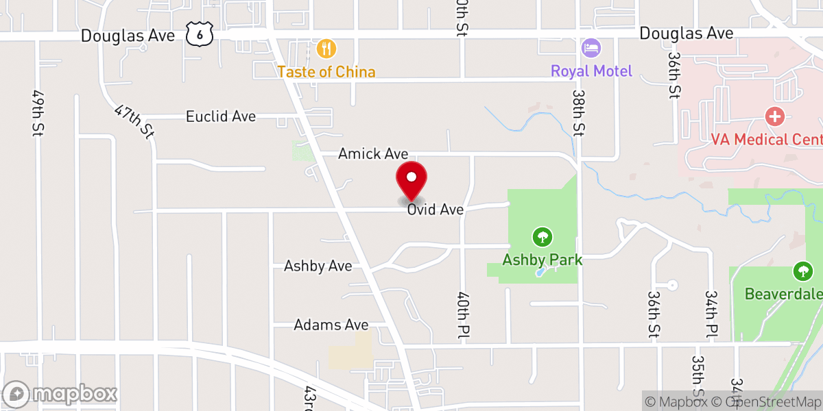 Map showing location of Destiny Christian Church