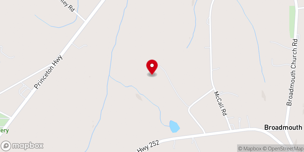 Map showing location of God's Legacy Ranch