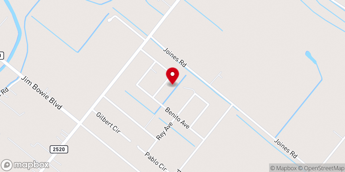 Map showing location of Templo Sinaí Pentecostal