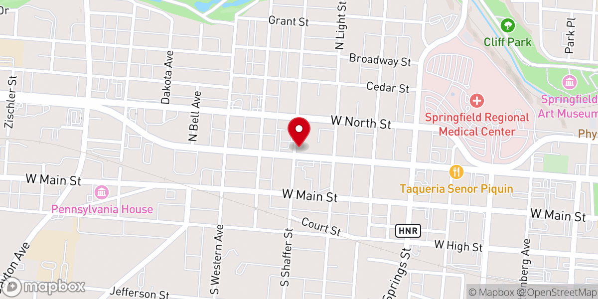 Map showing location of Bethel Apostolic Church