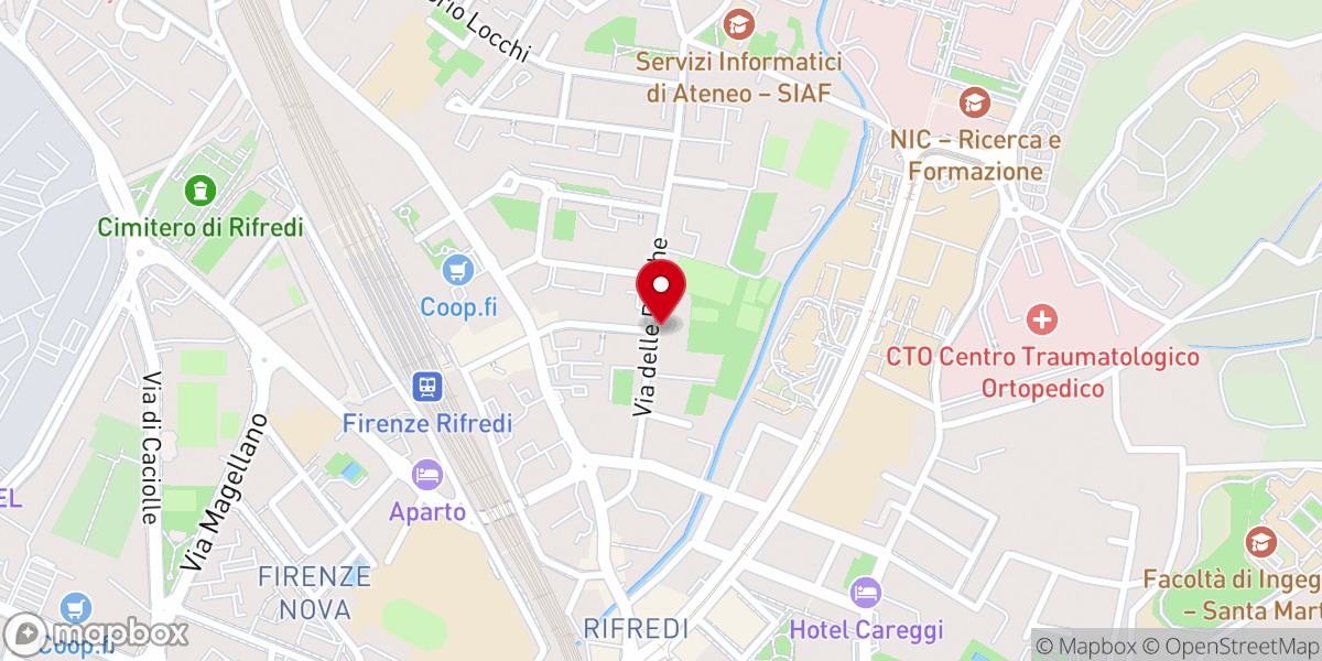 Map showing location of Pieve di Santo Stefano in Pane