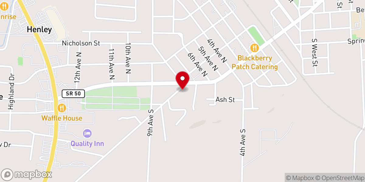 Map showing location of Good News Chrch