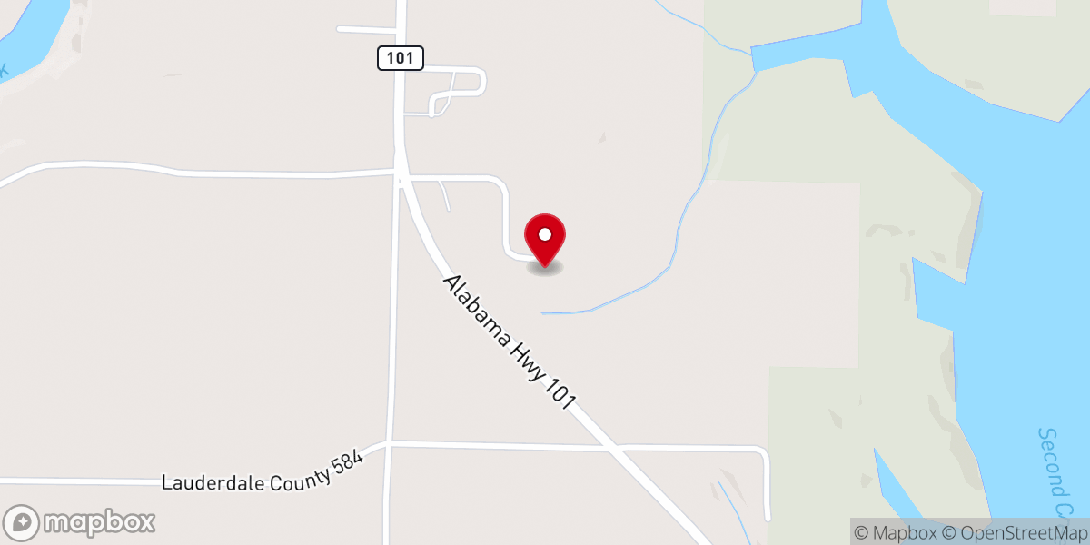 Map showing location of Happy Valley Missionary Baptist Church