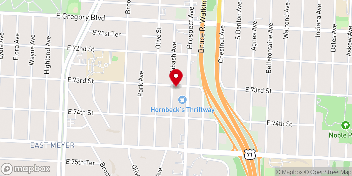 Map showing location of Pathway Church